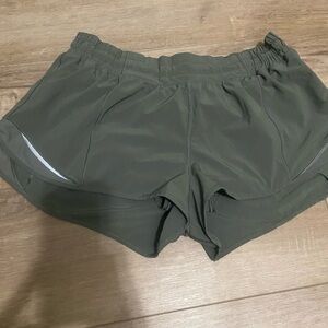 lululemon athletica Dark Green Women's Athletic Shorts